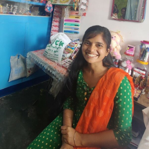 Saraswati in her shop