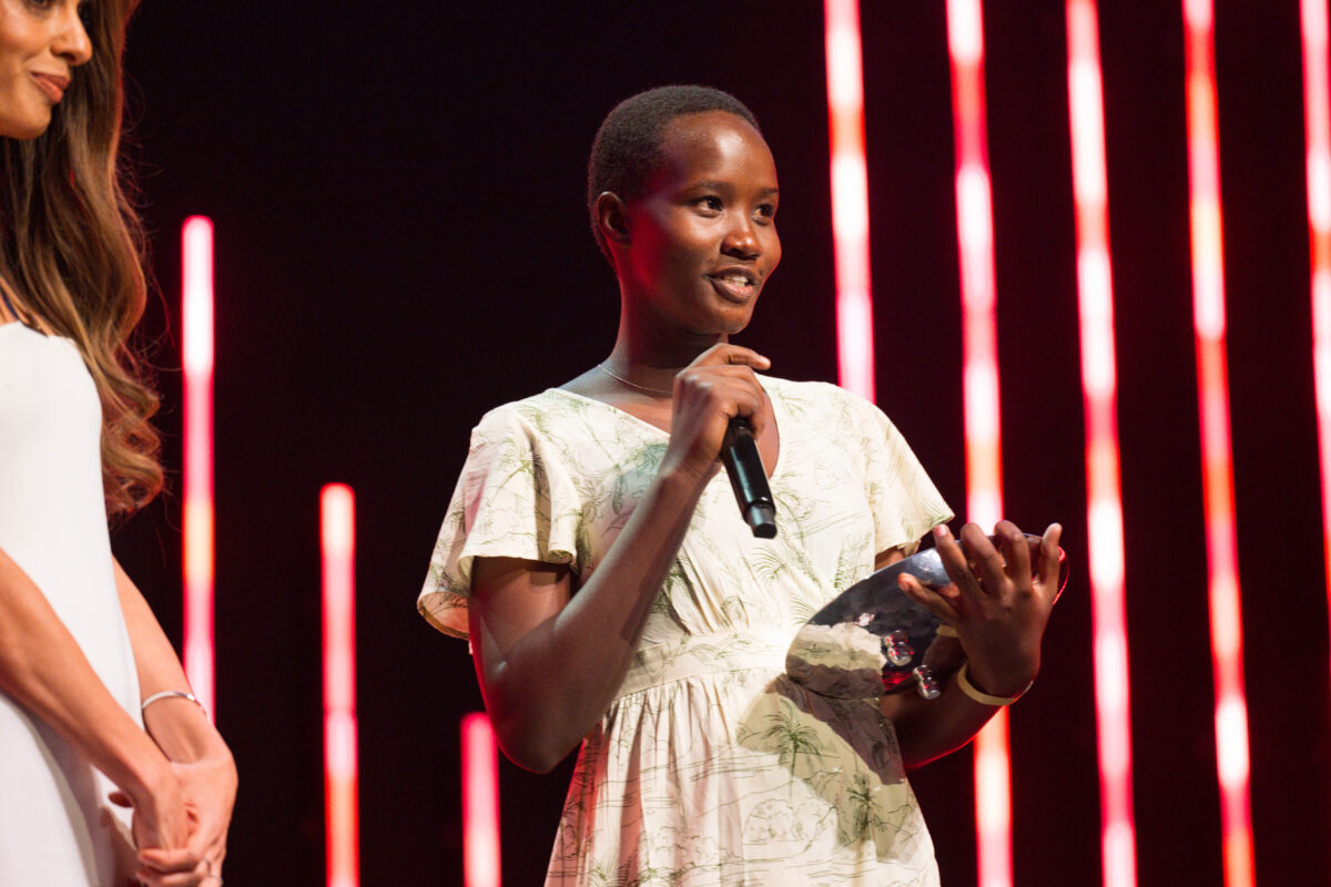 Alice from Kenya, winner of the Amal Clooney Women's Empowerment Award 2025